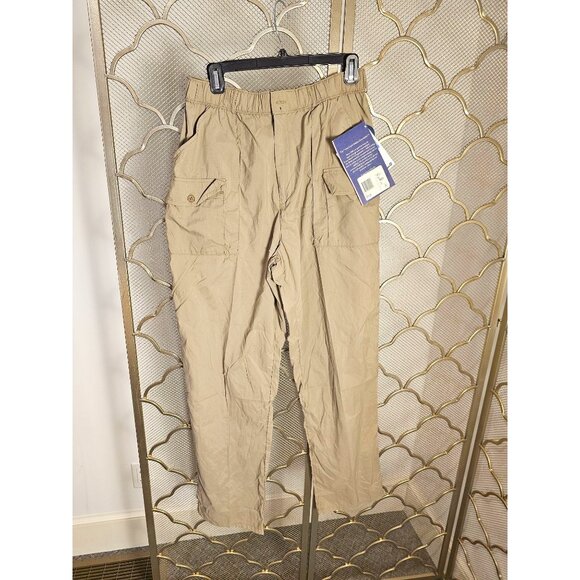 Burlington MCS Sportif Men's XL Khaki Cargo Pants With Moisture Control Gorpcore - Picture 1 of 9